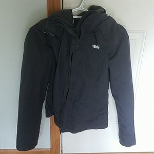 Hollister all weather gray jacket